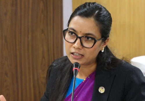 विपद्पछि पुनर्निर्माणको चक्र तोडौँ, विपद् सहन सक्ने नेपाल बनाऔँ : कानुनमन्त्री गौतम